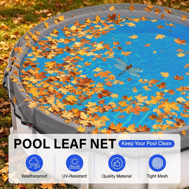 Pool Leaf Net 21FT Cover Round Pool Net Cover for