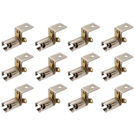 12 Pack Bayonet Socket for Miniature Incandescent Lamp (0.40" Diameter), 1.24"×0.66"×0.71" by EX ELECTRONIX EXPRESS