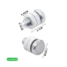 KIBBEH 12 Stück Geteilte Bolzenverbinder für Elektrozäune | Aluminiumlegierung Drahtverbinder-Klemmen (12-17 AWG) - Rost- & Kältebeständig für Aludraht, Stahldraht, Polyseil | Zaunmontage,Landwirtsch