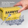 Sammys 8010957-25 Vertical Rod Anchor Super Screw with 3/8 in.