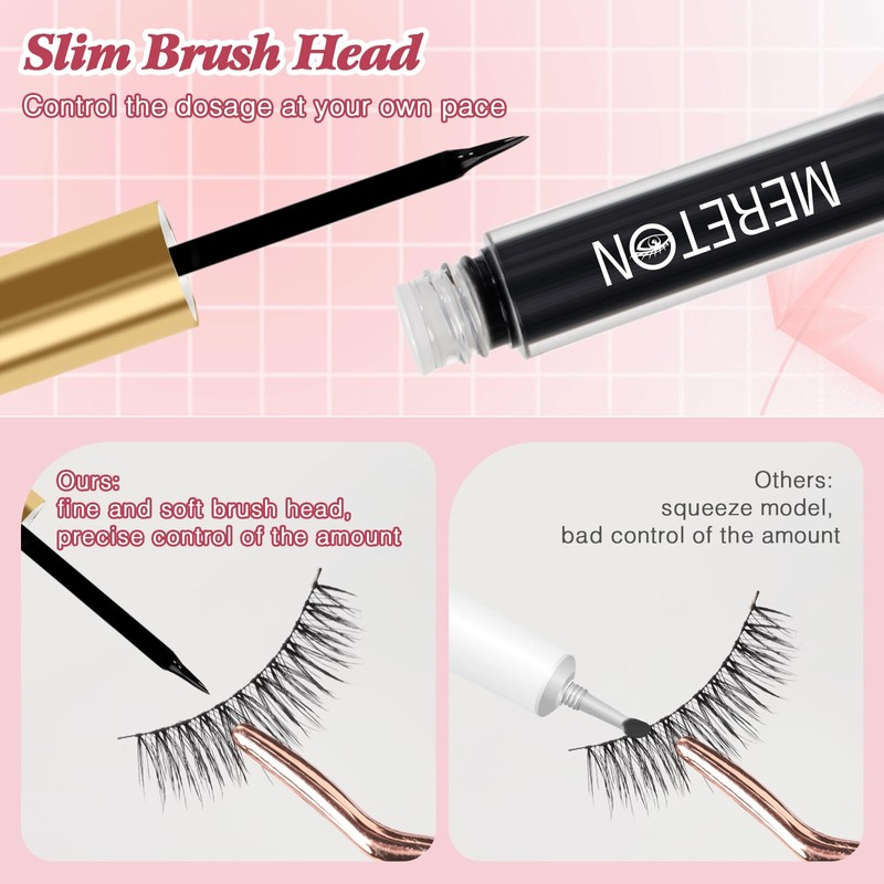 Lash Glue for False Eyelashes, Super Strong Hold Eyelash Glue,