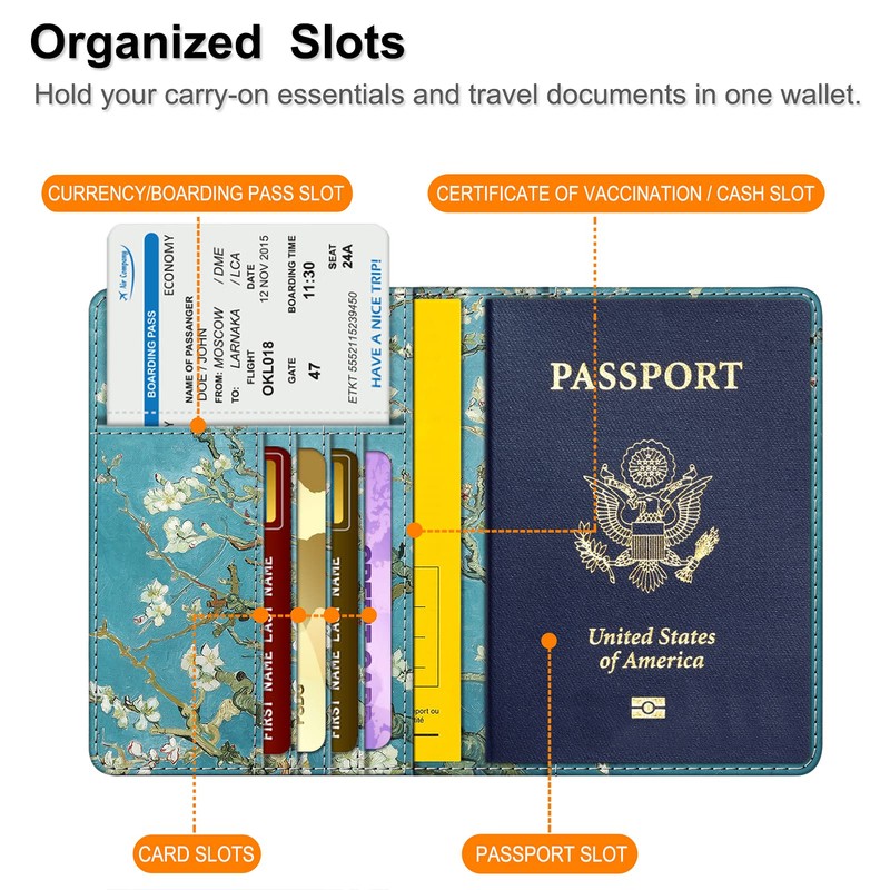 Fintie Passport Cover - Premium Faux Leather Passport Protective Cover