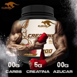 Creatina Monohidratada 1kg Klokan 200 Servicios Sabores                                                                                               