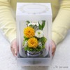 Art Four Seasons Memorial Offering Preserved Flowers (Yellow)