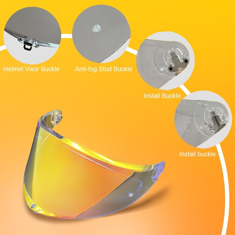 K6 Helmet Visor Replacement,Motorcycle Helmet Face Shield Sunscreen Anti Uv