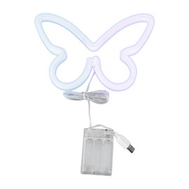 Neon Butterfly Light Pink Blue Neon Sign LED Neon Wall Light USB Or Battery Powered for Wedding Party Bar