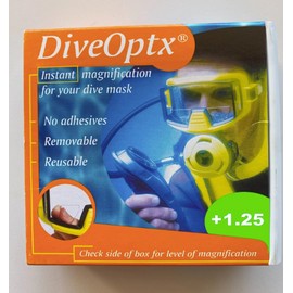 +1.25 Hydrotac Dive Mask Magnification Lenses DiveOptx