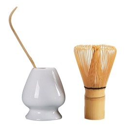 Japanese Matcha Tea Set 100 Bundled Tea Set, Song Dynasty Tea Utensils, Bamboo Tea Set of 3 (Blue)