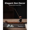TEAVOR Ceramic Incense Stick Holder with Ash Catcher - Kung