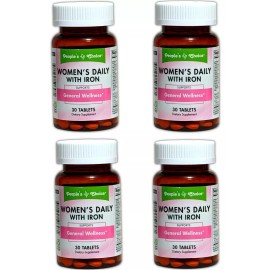 People's Choice Women's Daily with Iron Supplement 2 Bottles USA Made,11/2026