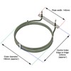 SPARES2GO Heater Element for Zanussi Fan Oven/Cookers (2500w) - Fitment