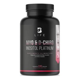Myo y D-Chiro Inositol Con 240 Cápsulas Ratio 40:1 2000mg por porción | Apoya el Equilibrio, el Metabolismo y el Bienestar Femenino | Suplemento Mujer | Más porciones por bote | B Life