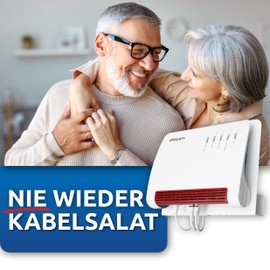 Wall Mount for AVM FritzBox Router with Cable Management 7690 7590 AX 6660 Cable 7530 5530 8850 6850 6660 6890 7490