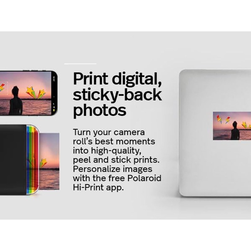 Polaroid Hi Print 2x3 Paper Cartridge, Peel and Stick, 3