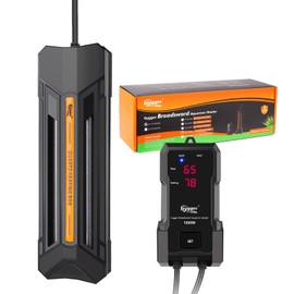 hygger 1200W Aquarium Heater with Controller, Adjustable & Submersible Fish Tank Heater with Digital Display Safety Triple Protection Beeping Alarm for Saltwater and Freshwater 160-280 Gallon