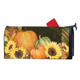 MailWraps Studio M Abundant Autumn Decorative, The Original Magnetic Mailbox Cover, Made in USA, Superior Weather Durability, Standard Size fits 6.5W x 19L Inch Mailbox
