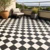 Tenedos HTC332 Matte Black and White Porcelain Tile – 8x8