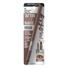 Lápiz De Gel Delineador Maybelline Tattoo Studio Smokey Brown