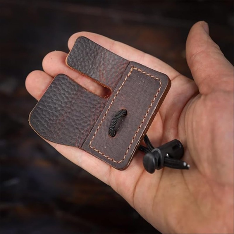 Windfulogo PU Leather Archery Finger Tab Long Bow Hand Protector