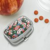 Poker Chips and Ace Cards Pattern Rectangle Pill Case Trinket