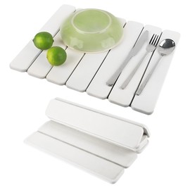 Stone Dish Drying Mat Kitchen Counter, 16x12 Quick Dry Stone Mat Kitchen Dish Drying Mats for Kitchen Counter Top, Diatomaceous Earth Dish Drying Mat, Collapsible Dish Mat Dish Pads for Drying, White