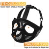 Short Snout Dog Muzzle - Adjustable Breathable Mesh Bulldog Muzzle,