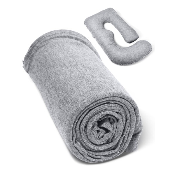 Momcozy Pregnancy Pillow Cover u Shaped, 57-inch Large Pregnancy Body