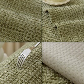 NUODWELL Soft Chenille Sofa Cover 1/2/3/4 Seater, Universal Non-Slip L Shape Couch Cover, Thick Sofa Protector Quilted Corner Slipcovers Washable for Living Room (Green-B, 90 * 180cm)