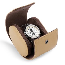 GNEGNI Watch Case, Storage for 1/2, Waterproof, Shockproof, High-grade PU Leather, For Travel/Business Trips, Portable, Convenient, For Men and Women, Perfect as a Present, Anniversary or Birthday