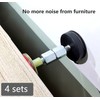 WANGCL 4 Packs Height Adjustable Bed Frame Headboard Stopper Telescopic
