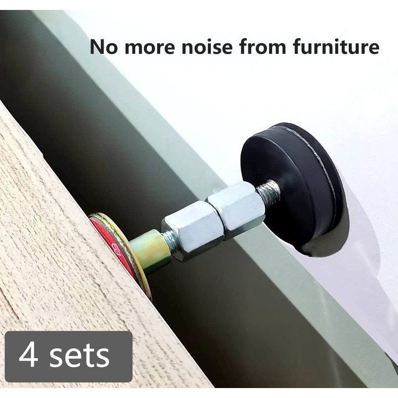 WANGCL 4 Packs Height Adjustable Bed Frame Headboard Stopper Telescopic