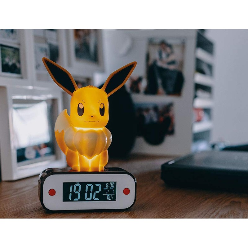TEKNOFUN 811370 Pokémon Evoli LED Lampe Wecker