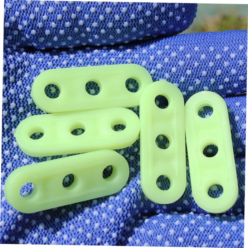 Kisangel Adjustable Tent Ropes Tensioners 20 Pcs 3-Hole Fasteners for