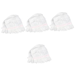 LIFKOME 4pcs Lace Hat Newborn Has Bonnet Girl Winter Hat Hats Hat Bonnet Winter Hat Bonnet Bonnet Sun Hat Hat White Cotton