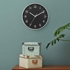 Made By Design 10" Brushed Aluminum Frame Wall Clock -