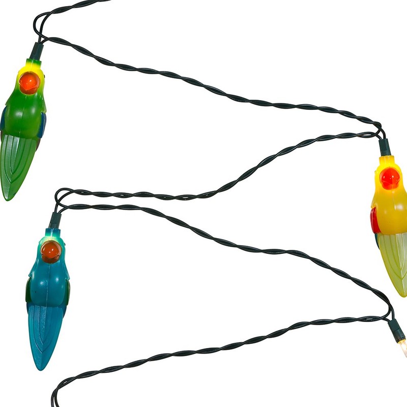 Kurt Adler UL 10-Light Parrot Light Set