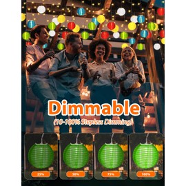 BomKra Garden Lights Lanterns 4M Festoon Outdoor String Lights Mains Powered with Remote Control Indoor Outdoor Fairy Light for Gazebo Pergola Yard Patio Porch