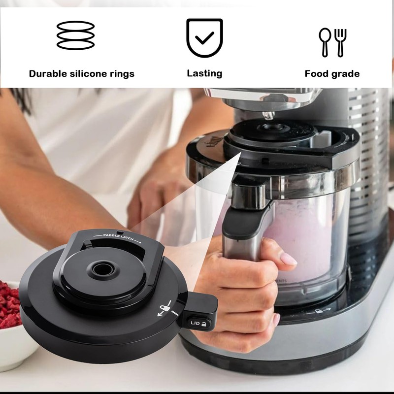 Workkeep Outer Bowl Lid for Ninja NC301 Ice Cream Maker,