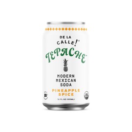 De La Calle Tepache - Pineapple Spice - Modern Mexican Soda - Craft Fermented Pineapple Sparkling Beverage - Certified Organic, Antioxidant Rich, Non-Alcoholic, Healthy Soda, Low Sugar, Low Calorie, Non-GMO