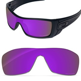 Tintart Performance Replacement Lens Compatible with Oakley Batwolf OO9101 Polarized Etched-Plum Purple