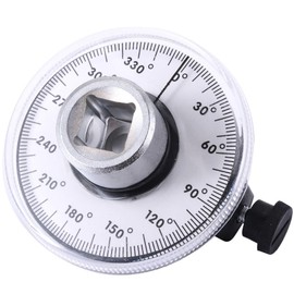 1Pcs Angular Torque Gauge, 1/2" Drive 360 Degree Adjustable Torque Meter Wrench Set, Measure Gauge Wrench