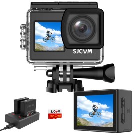 SJCAM 4K Action Camera 170° Wide-Angle Dual Screen Camera with 32G Memory Card