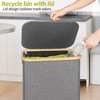 efluky Recycling Bin Holder 100L, 26 Gallon Trash Can with