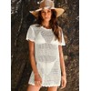 ANRABESS Women Swimsuit Crochet Swim Cover Up Summer Bathing Suit