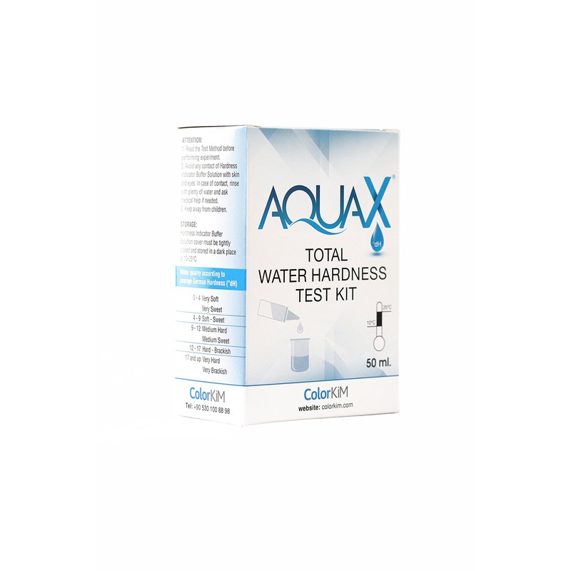 Total Water Hardness Test for Pool, Aquarium, and Drinking Water,