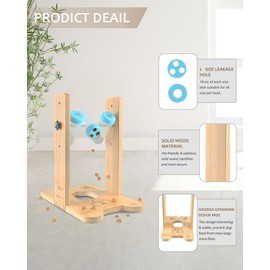 Wooden Dog Puzzle Toy, Interactive Dog Toys for Boredom, Dog Enrichment Toys for Large Dogs, Mentally Stimulating Toys for Dogs, Slow Feeder Treat Dispensing Dog Toys for Small and Large Dogs
