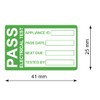 Poskornwel 25x41mm Waterproof 200 PCS Pass PAT Testing Labels with