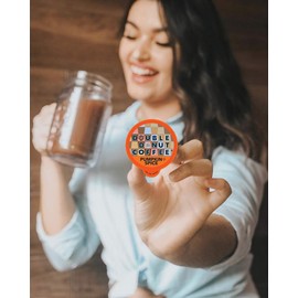 Double Donut Medium Roast Coffee Pods, Pumpkin Spice Flavored, for Keurig K-Cup Machines, 24 Single-Serve Capsules per Box