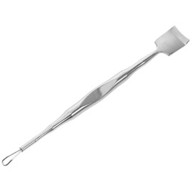 FRCOLOR Dual End Stainless Steel Blackhead Scraper Tool Blackhead Removal for Deep Cleansing Compact Pore Unclogging Facial Tool for Travel Everyday Use