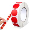 Red Round Stickers, 1.9 cm, 1000 Pieces, Red Dot Stickers,